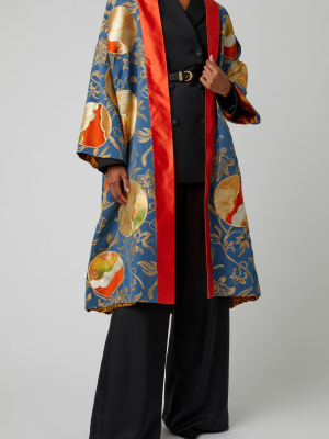 Exclusive One Of A Kind Printed Reversible Coat