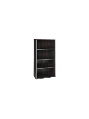 58.52" 4 Shelf Bookshelf Black/walnut - Closetmaid