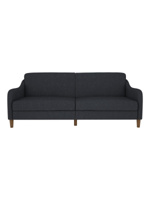 Jasper Upholstered Coil Futon Navy - Room & Joy