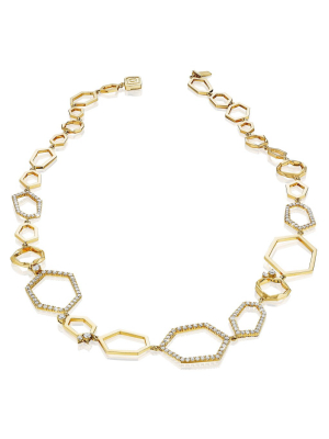 Jackson Multi-link Diamond Collar Necklace