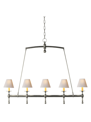 Classic Linear Chandelier In Various Colors