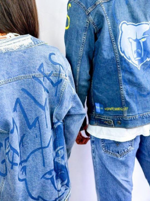 'go Grizzlies' Denim Jacket - Women