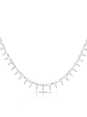 14kt White Gold Diamond Meghan Necklace