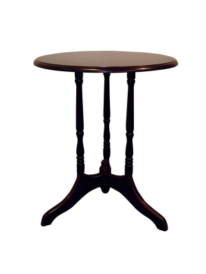 Round End Table Brown - Ore International