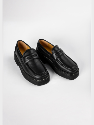 Granite Black Nappa Casual Shoes