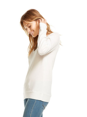 Baby Rib V-neck L/s Pullover