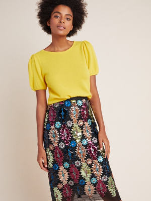 Ophelia Sequined Midi Skirt