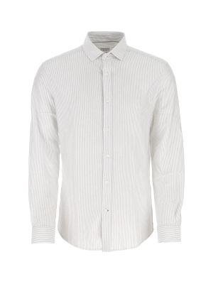 Brunello Cucinelli Striped Buttoned Shirt