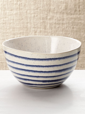 Lina Blue Stripe Cereal Bowl