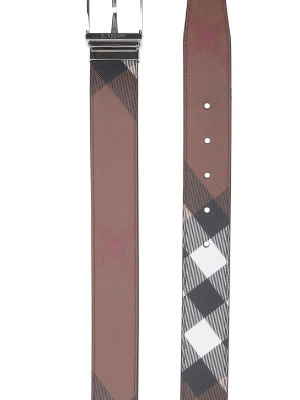 Burberry Reversible Check Belt