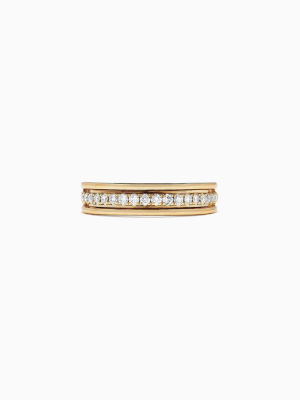 Effy D'oro 14k Yellow Gold Diamond Band Ring, 0.25 Tcw