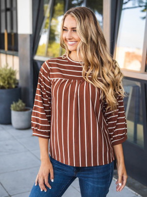 Esme Top - Brown