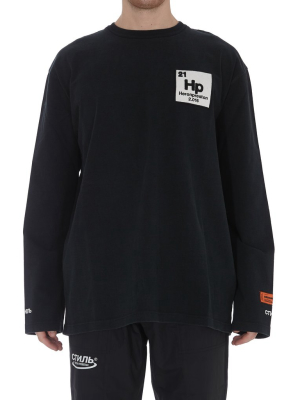 Heron Preston Graphic Printed Long Sleeve T-shirt