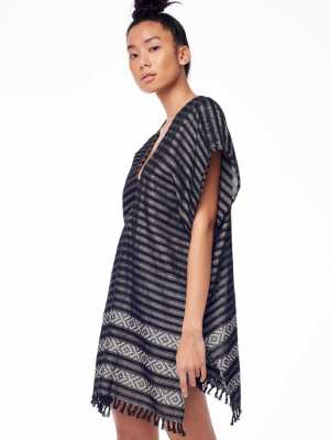 Black Stripe Xo Caftan