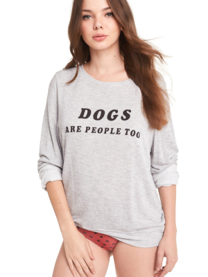 Wildfox Dogs Baggy Beach Jumper Sweater