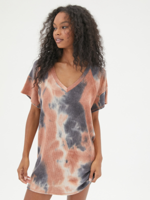 Uo Lydia Tie-dye T-shirt Dress