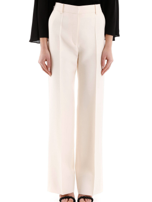 Valentino High-waisted Straight Trousers