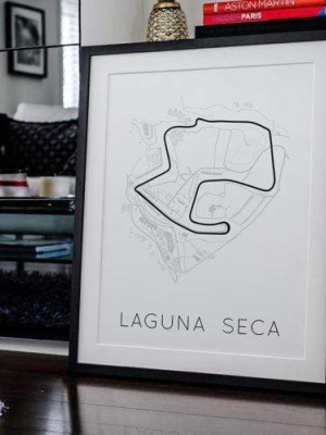Racing Forever Forward - Laguna Seca Poster