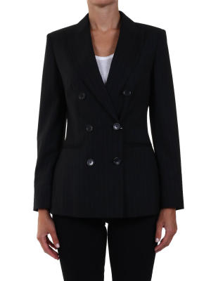 Max Mara Pinstripe Double-breasted Blazer