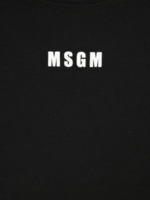 Msgm Logo Print Bodysuit