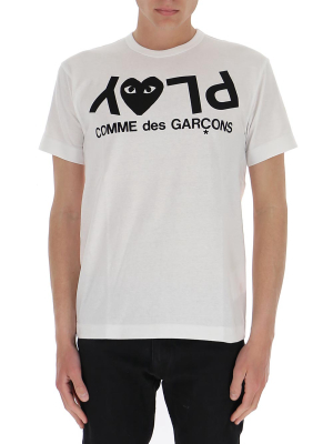 Comme Des Garçons Play Inverted Logo Printed T-shirt