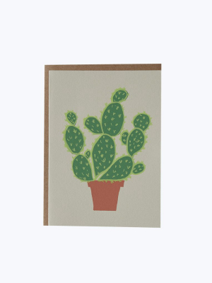 Potted Cactus Card