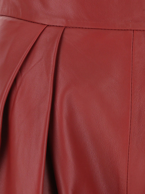 Alberta Ferretti High-waisted Leather Pants