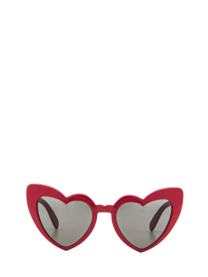 Saint Laurent Eyewear Heart Shaped Sunglasses