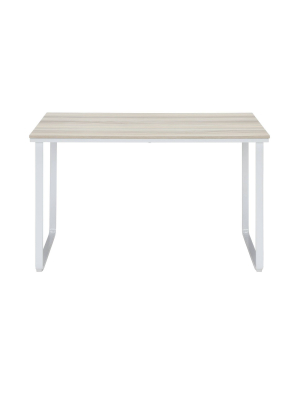 48" O - Frame Modern Computer Desk Teak Gray - Ofm