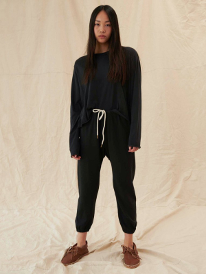 The Stadium Sweatpant. Solid -- Almost Black