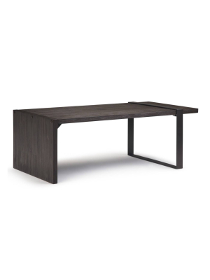 50" Franz Coffee Table Distressed Dark Brown - Wyndenhall