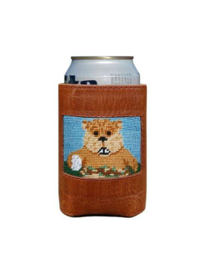 Gopher Golf Needlepoint Can Cooler