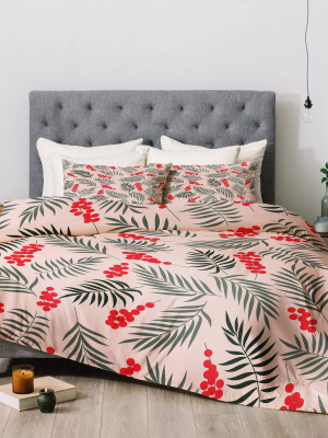 Holiday Mistletoe Comforter Set - Deny Designs