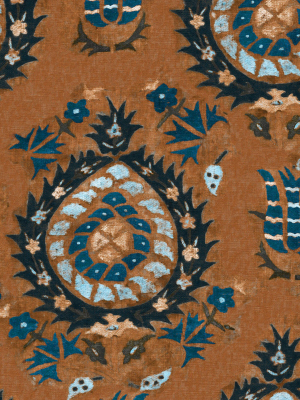 Flourish Wallpaper In Sienna From The Transylvanian Roots Collection By Mind The Gap