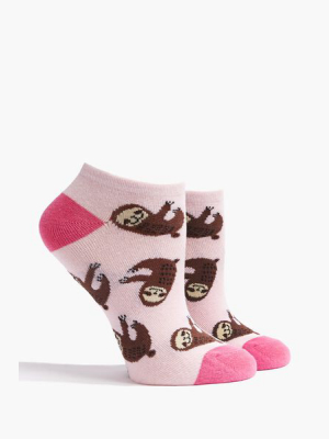 Sloth Print Ankle Socks