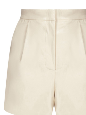 Pinko Faux Leather High-waisted Shorts