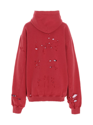 Balenciaga Caps Destroyed Hoodie