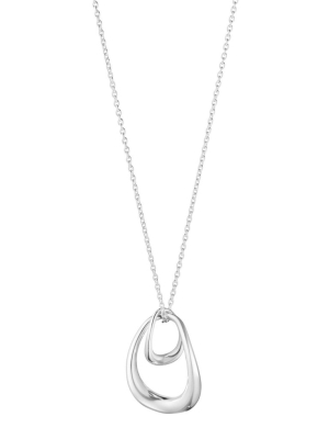 Silver Offspring Drop Pendant Necklace