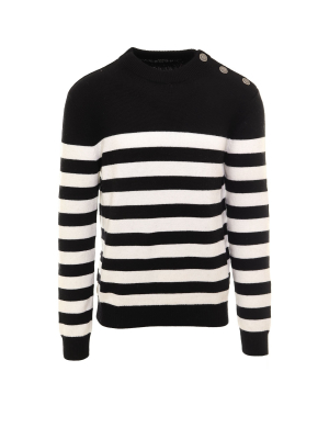 Balmain Striped Knit Jumper