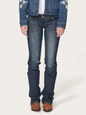 818 Bootcut Jean With "s" Back Pocket