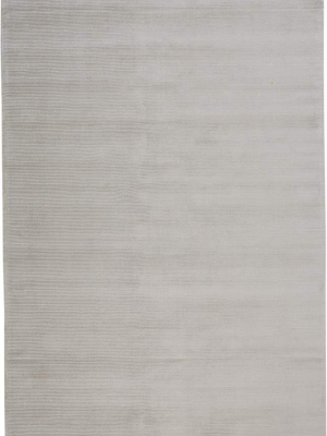 Feizy Batisse Luxe Viscose Handwoven Rug - Available In 6 Sizes - Light Gray & Silver