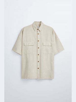 Textured Linen - Cotton Shirt