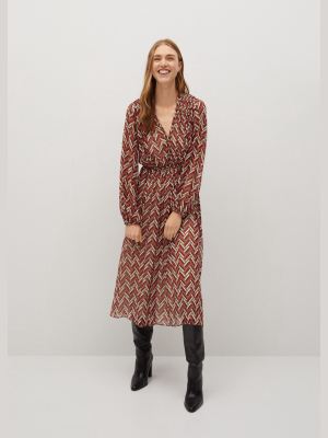 Ethnic Print Dress