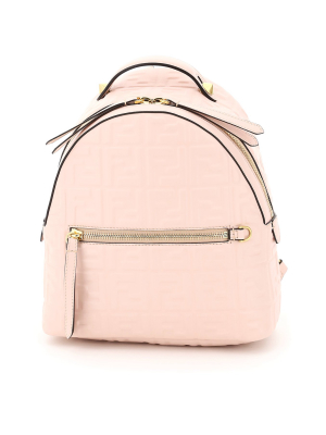 Fendi Ff Motif Embossed Mini Backpack