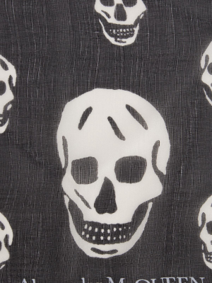 Alexander Mcqueen Skull Print Scarf