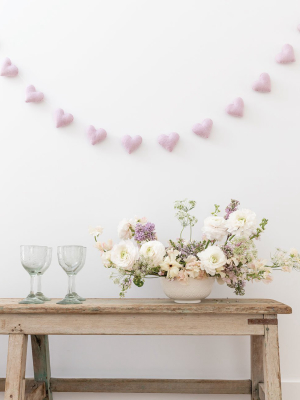 Heart Felt Garland - Lilac