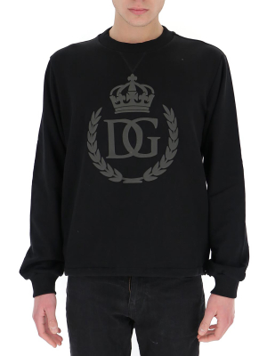 Dolce & Gabbana Dg Logo Print Sweatshirt