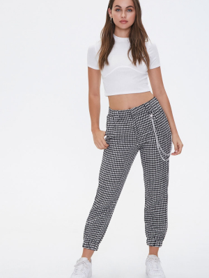 Houndstooth Wallet-chain Pants