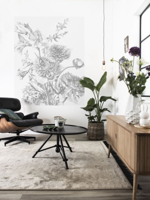 Engraved Flowers 013 Wallpaper Panel By Kek Amsterdam