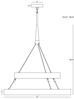 Candelaria 2-tier Chandelier In Various Finishes